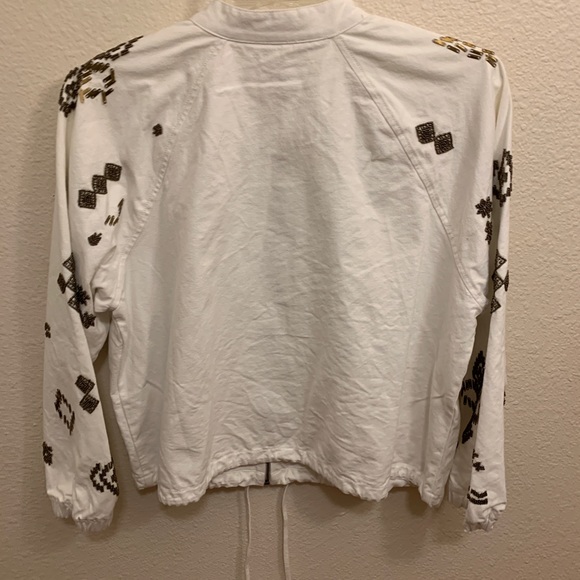 Chico’s white zipper jacket long sleeve - Picture 8 of 11